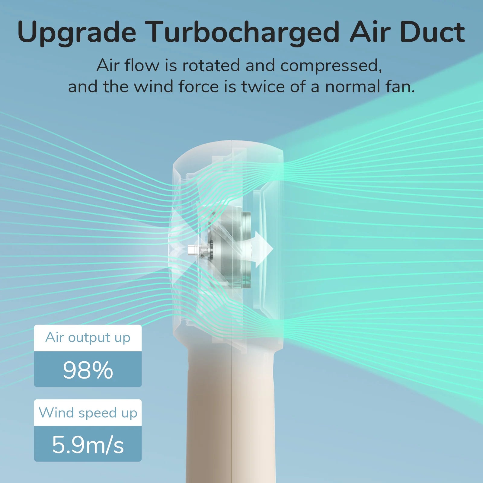 JisuLife Handheld Fan Life5 Plus - Black